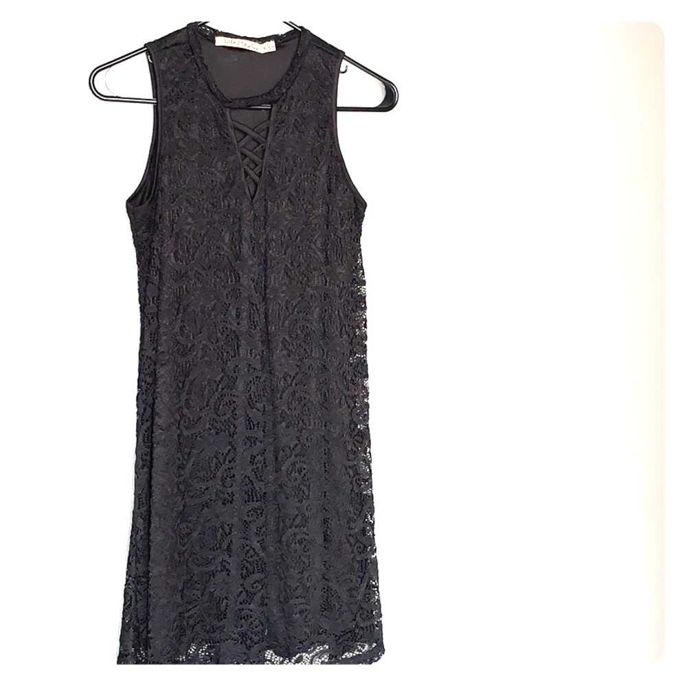 Black lace dress